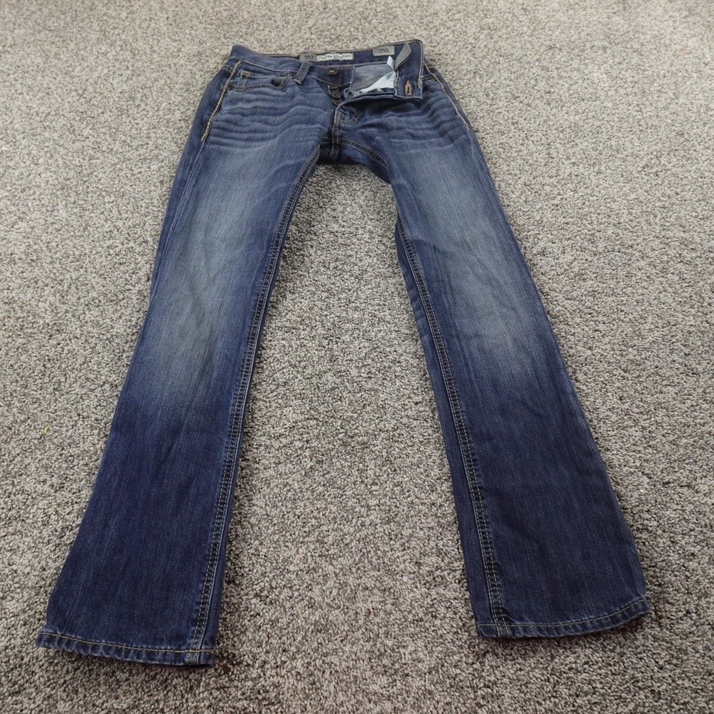 Buckle BKE Jeans Mens 25X30 Dark Blue Denim Carter Straight Leg Stretch Flex